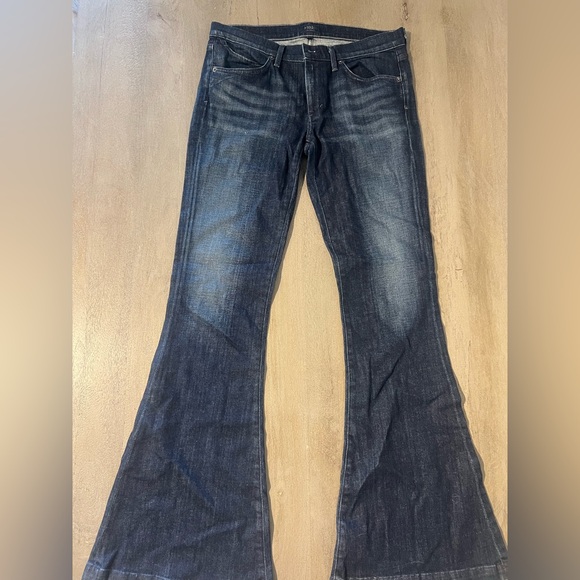 Agolde Women's Dark Blue Flared Jeans - Brand New - Picture 2 of 9